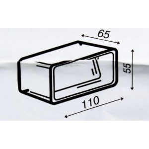 Умная вентиляция с WiFi / Клапан вентиляции с электроприводом для плоских воздуховодов 55x110