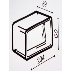 Умная вентиляция с WiFi / Клапан вентиляции с электроприводом для плоских воздуховодов 60x204