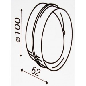 Клапан вентиляции с электроприводом для круглых воздуховодов D100. Умная вентиляция с WiFi и MQTT.