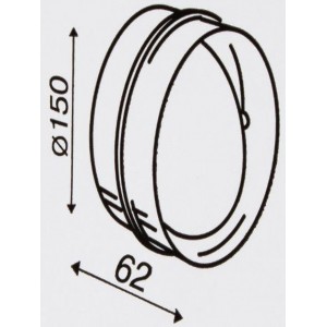 Клапан для круглых воздуховодов D150 с электроприводом / Заслонка электрическая для круглых воздуховодов с WiFi и MQTT