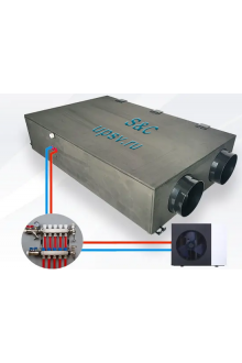 Приточно-вытяжная система с рекуперацией и водяным теплообменником S&C SMART-Water-Cooling-Heating (SC-Smart-ERV-CHW)