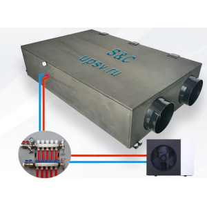 Приточная система с охлаждением и нагревом S&C SMART-Water-Cooling-Heating SC-Smart-ERV-CHW