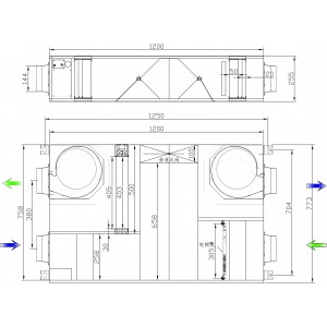 Приточная система с охлаждением и нагревом S&C SMART-Water-Cooling-Heating SC-Smart-ERV-CHW