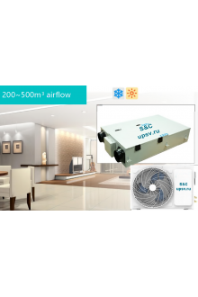 Приточная система с охлаждением и нагревом S&C SMART-Cooling-Heating (SC-Smart-ERV-C-H-Cond)